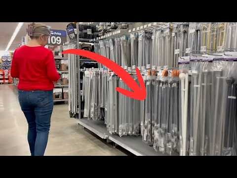 Put a tension rod in your bedroom (this is GENIUS!)