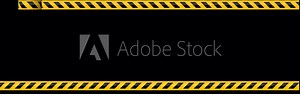 Black and yellow plastic warning tape or warning tape from a roll, 4K animation with alpha channel.