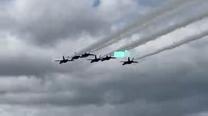 404K views · 7.8K reactions | Surprise pass from the U.S. Navy Blue Angels prior to Wednesday’s air show! #OSH24 | EAA - The Spirit of Aviation | Facebook