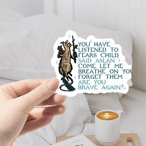 Brave Again Narnia Book Sticker (2/8) - Etsy Canada