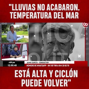 7K views · 171 reactions | Trujillo: Carlos Bocanegra sostuvo en #N60Radio que temperatura del mar está como en 2017, cuando ocurrió el fenómeno El Niño. Pidió a la población no bajar la guardia. Más detalles aquí: https://bit.ly/407HQyW | N60 Noticias | Facebook