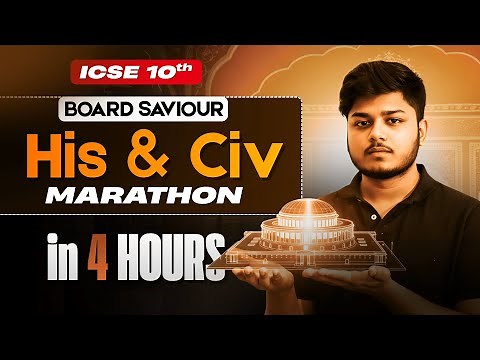 Complete History & Civics in 3 Hours 🤯 | ICSE Class 10 One Shot Marathon | ICSE 2026
