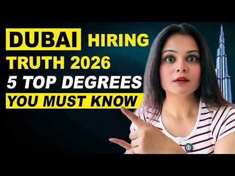 Dubai Hiring 2026: The Only 5 Degrees That Are Actually Working | Brutally Honest 🇦🇪