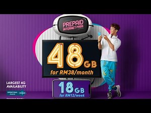 Celcom Prepaid Internet Plan 48GB RM38 Monthly