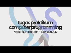 Tugas Praktikum Computer Program