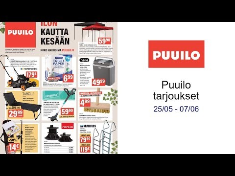 Puuilo tarjoukset 25/05 - 07/06