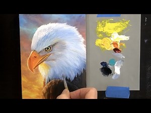 American Bald Eagle Head Oil Painting Time-lapse | "Be Bold"