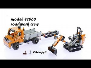 lego technic roadwork crew 42060 speed build