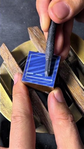 【硬核炫技】篆刻《童》：全程不換方向！這直線劃得也太絲滑了吧？✨ 沉浸式高手 ASMR ｜ One-Direction Challenge・Tenkoku (てんこく)