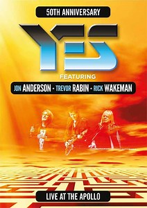 Yes Featuring Jon Anderson, Trevor Rabin, Rick Wakeman – Live At The Apollo (50th Anniversary) (2018, DVD)