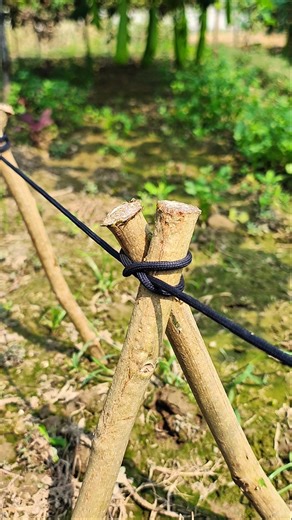 So strong, Reliable, Simple - The Strongest Way to Tie a Vegetable Trellis!!