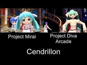 Project Mirai Cendrillon PV Comparison 3DS Arcade