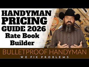 2026 Handyman Pricing Guide - Rate Book Builder - Part 2 Of 3