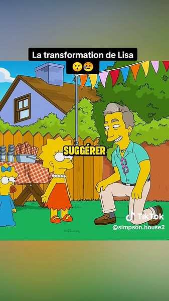 La transformation de Lisa 😯😥 #simpsons #dessinanimé #lessimpson