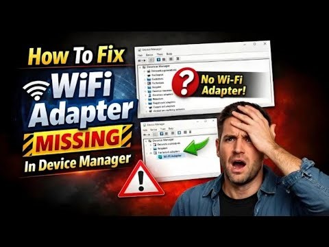 WIFI Adaptor Not Showing in Device Manager Windows 10/ 11/ 7 [Fixed Easily!]
