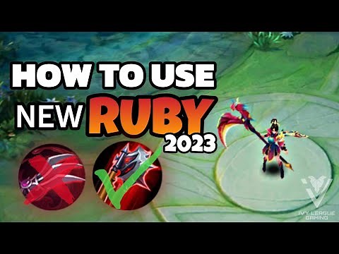 HOW TO USE THE NEW LATEST RUBY IN MOBILE LEGENDS | RUBY TUTORIAL 2023-2024 | By: ikanji | I'M BACK!
