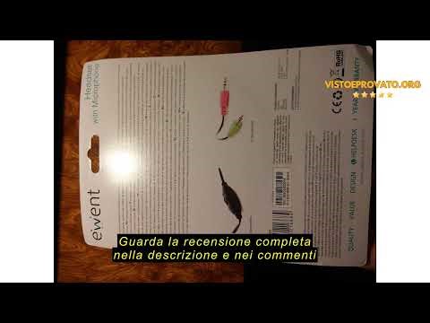Recensione del Ewent Cuffie con Microfono per PC con Controllo Volume, Nero