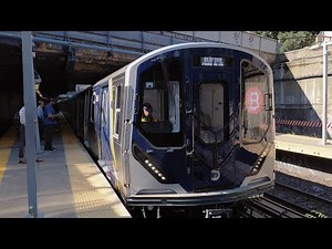 NYC Subway: R211 (B) Train at Newkirk Plaza #mta