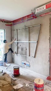 Wall panel installation. #interiordesign #wallpanelling #backdropdecoration #walldecor #homedecorideas #wallboard #wallboards #wallpaper #decorationdesign #decorationboards #decoration_ideas #walldecoration #decoration #decor #deco #wallpanelling #homeimprovement #renovation | Harmercoverings