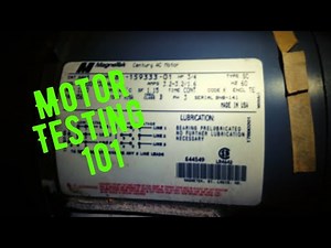 Motor Testing 101 - Testing a Motor with a Klein Tools ET600 Meter