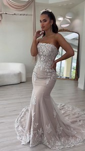 1.1K views · 509 reactions | She's so unique, delicate, sexy and dramatic. All that the same time. #weddingdress #bride #miamibride #budgetbride | Brides of Florida | Facebook