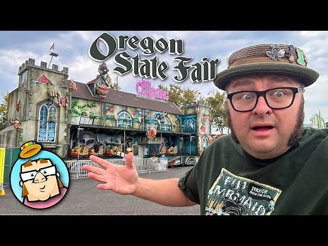 Oregon State Fair - Best Traveling Dark Ride - Rare Carnival Rides - Corn Ribs - Salem, OR