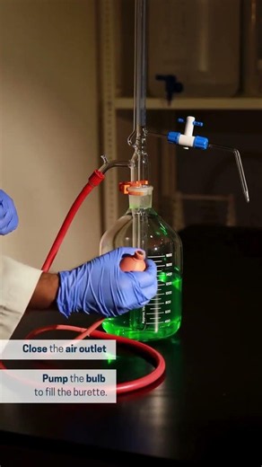 how to setup Automatic Burette? #science #experiment #chemistry #setup #viral #ytshorts
