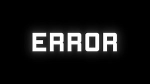 Error glitch effect, Error glitch banner