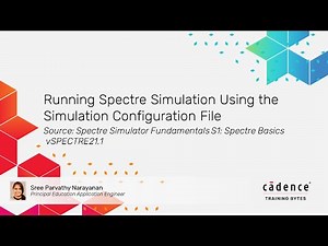 Running Spectre Simulation Using the Simulation Configuration File