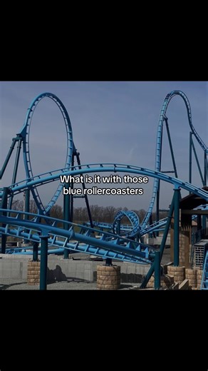 I love blue coasters #blue #rollercoaster #fyp #goviral