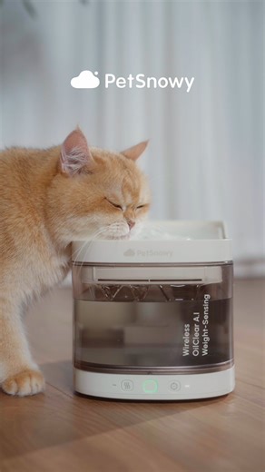 PetSnowy on Instagram: "Smart Hydration. Ready 24/7 with PetSnowy Wireless Water Fountain. - 5+1 Human-Grade Premium Filtration - UV Active Sterilization - Precise Water Monitoring - Smart Dispensing - Thermostatic Heating"
