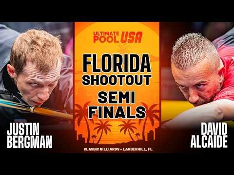 David Alcaide VS Justin Bergman | Semi-Finals | 8-Ball Florida Shootout 2026