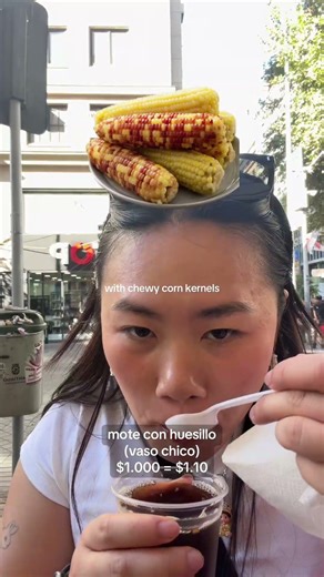 Trying Mote Con Huesillo for the First Time