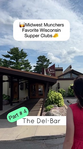 Midwest Munchers Favorite Wisconsin Supper Clubs: Part # 4: The Del-Bar in Wisconsin Dells, WI 🥃This is definitely one of the fancier Supper Clubs we like to eat at! The restaurant's architecture and design is all Frank Loyld Wright inspired and it definitely gives you a great Mad Men vibe while eating there. (Plus the food is spectacular!) 🦪We started the meal with Sassy Cow Fried Cheese Curds with Honey Mustard Dipping Sauce, as well as some Raw Oysters. 🥩One of my favorite parts about Supp