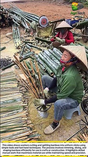 You’ve Never Seen Bamboo Processed This Fast! Incredible Handmade Skill