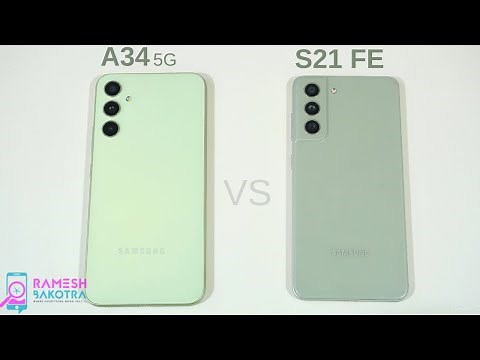 Samsung Galaxy A34 5g vs Galaxy S21 FE SpeedTest and Camera Comparison