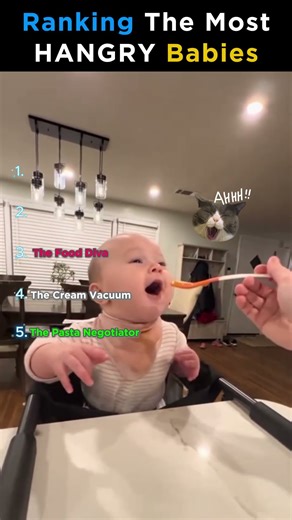 Ranking the Most Hungry Babies! 🍼😋 #shorts