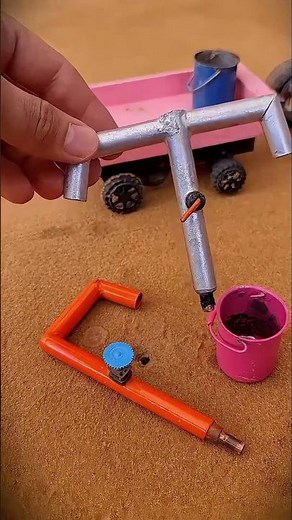 mini water pump well project plant tree Rural science Project #shorts