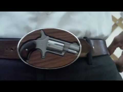 NAA Mini Revolver Belt Buckle with Speed Loader