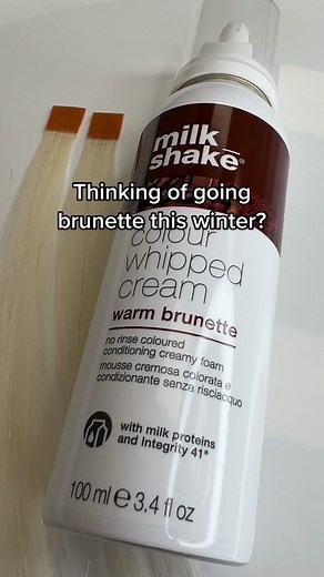 Perfect for a subtle color change or after color maintenance 😍✨ #haircolor #colorwhippedcream #temporaryhaircolor #milk_shakeusa
