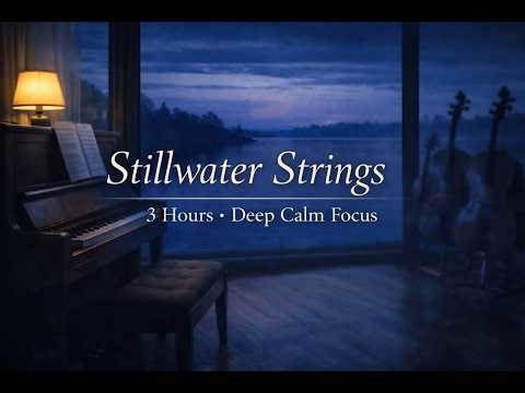 Stillwater Strings — 3 Hours Modern Classical Ambient for Deep Reading & Writing