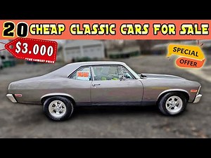 20 CHEAP Classic Cars For Sale from Original Owners, Rare Classic Car Deals !!