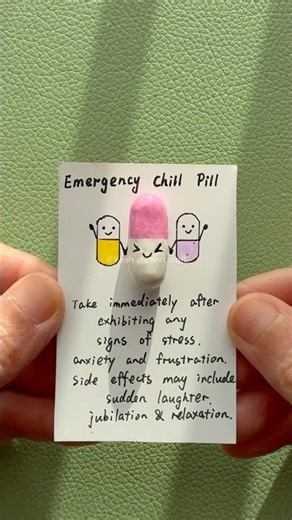 DIY Gift Idea|Emergency Chill Pill Fun Capsule Pocket Hug Greeting Card| refrigerator magnets #diy