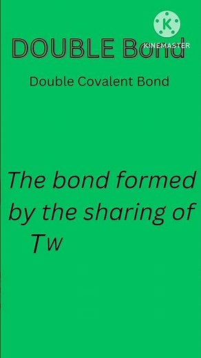 How to form DOUBLE BOND