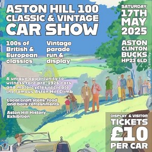 Get ready to step back in time and witness automotive history in motion with our friends at Aston Hill 100! Here’s a sneak peek at some of the automotive masterpieces that await you on the 17th May in Aston Clinton, Bucks. The vintage and classic car show is revving up, in addition to 350 classic vehicles they’re bringing you a spectacle of 80 unique racing cars and motorcycles. These aren’t just any vehicles; they’re legendary machines with stories to tell, each one a testament to the golden ag