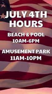 🎆 Celebrate the 4th of July at Playland! 🇺🇸 Enjoy a day of fun rides, beach, and pool time, capped off with a spectacular fireworks show at 9PM. Bring the family for an unforgettable Independence Day! #Playallday #Playland4thOfJuly #FamilyFun #Fireworks #betterwithsound🔊 | Playland Park