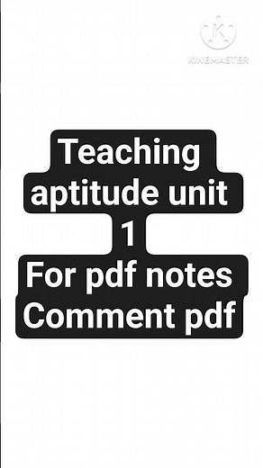 Teaching aptitude unit 1 #teachingaptitide #studynotes #pdffile #netexam #govtexam