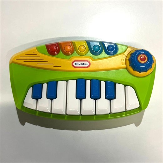 Little Tikes Pop Tunes Keyboard Electronic Toy Musical Piano Green Video! - Etsy