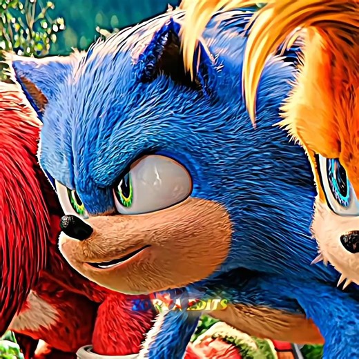 Sonic vs Tails vs Knuckles : The Ultimate Race Begins! 🏁 #SonicMovie #Shorts #SonicEdit #Viral