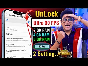 New Developer Settings to Enable 90 FPS High Graphics & Zero Lag in BGMI 90 fps kaise on kare